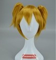 Short Straight Twin Pony Tails Blonde Wig (3069)
