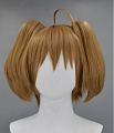 Short Twin Pony Tails Brown Wig (3644)