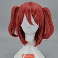 Moyen Rouge Twin Pony Tails Perruque (3348)