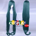 150 cm Long Straight Green Wig (3134)