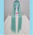 Long Straight Light Green Wig (4171)