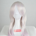 Long Straight Mixed White and Purple Wig (3680)