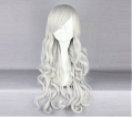 Long Curly White Wig (7772)