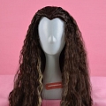65 cm Long Curly Mixed Black and White Wig (8295)