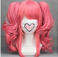 Medium Curly Pink Wig (8272)