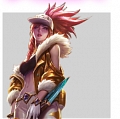 League of Legends Akali the Rogue Assassin Traje (Ouro)