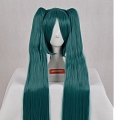 Cosplay Long Pony Tails Green Wig (7610)