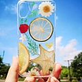 Handmade Teléfono Case for iPhone 6 7 8 plus x xr xs max case Cosplay (Star Fruit Lemon)