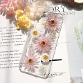 Handmade 電話番号 Case for iPhone Samsung 電話番号 コスプレ (Marguerite Daisy Flowers)