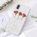 Handmade Teléfono Case for iPhone Samsung Teléfono Cosplay (3 Roses)