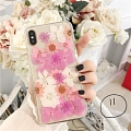 Handmade Telefone Case for iPhone Samsung Telefone Cosplay (Full Purple Flowers)