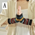Fingerless luvas mittens - arm warmers womens - Christmas gift for mom - Fall winter acessórios - Wrist warmer - Knitted luvas Cosplay (81298)