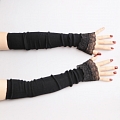 Fingerless luvas mittens - arm warmers womens - Christmas gift for mom - Fall winter acessórios - Wrist warmer - Knitted luvas Cosplay (81309)