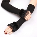 Fingerless luvas mittens - arm warmers womens - Christmas gift for mom - Fall winter acessórios - Wrist warmer - Knitted luvas Cosplay (81310)