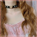 Branco Preto Lace Lolita Heart Collar Choker for Women Cosplay (1265)