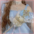 ホワイト グリーン パープル Lace ロリータ Butterfly Collar Choker for Women コスプレ (1265)