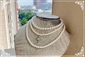 화이트 Imitation Pearls Layered 로리타 Star Collar Choker for Women 코스프레 (1135)