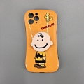 Snoopy Charlie marron Silicone Téléphone Case for iPhone 7 8 se2 plus x xr xs 11 12 mini pro max Cosplay (82854)