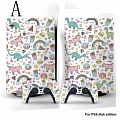 Dinosaur Skin Decal Per PS5 Playstation 5 Console And Controller, Pieno Wrap Vinyl Cosplay