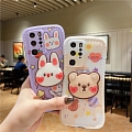 Handmade Lapin Ours Silicone Téléphone Case for Huawei P30 40 pro, Mate 30 Pro, Nova 7 Pro, Honor 30 Pro Cosplay (83177)