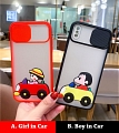 Handmade Chica y Boy in Car Teléfono Case for Samsung S20 Plus Ultra y Nota 20 Plus Cosplay