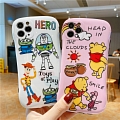 Handmade Bianco Rosa Toys Story Winnie Telefono Case for iPhone 78 s Plus se2 x XS Max XR 11 Pro Max Cosplay
