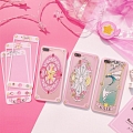 Handmade Card Captor Sakura Front y Volver Teléfono Case for iPhone 678 s Plus x Cosplay