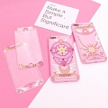 Handmade Card Captor Sakura Front e Costas Telefone Case for iPhone 678 s Plus X XS XR Max 11 pro max Cosplay
