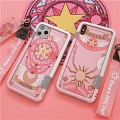 Handmade Card Captor Sakura Front y Volver Teléfono Case for iPhone 678 s Plus se X XS XR Max 11 pro max Cosplay