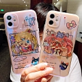 Handmade Marin Moon Salut Love Téléphone Case for iPhone 78 Plus se x XS Max XR 11 12 mini Pro Max Cosplay
