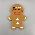 Food 3D Gingerbread Man Telefono Case for iPhone 78 Plus se x XS Max XR 11 12 mini Pro Max Cosplay