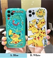 Handmade Blau Weiß Pokémon Pikachu Telefon Case for iPhone 78 Plus se2 X XS XR XSmax 11 Pro Max Cosplay