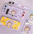 Purple Good Night Girl Switch and Lite Shell Protection Cover