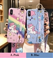 Handmade 3D розовый синий Unicorn Телефон Case for iPhone 678 s Plus se2 x XS Max XR 11 Pro Max Косплей