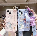 Handmade 3D Rose bleu Unicorn Téléphone Case for iPhone 78 Plus se x XS Max XR 11 12 13 mini Pro Max Cosplay