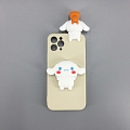 Handmade Weiß 3D Japanese Hund Telefon Case for iPhone 678 s Plus se2 X XS XR XSmax 11 12 mini Pro Max Cosplay