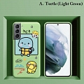 Handmade Grün Blau Lila Pokémon Turtle Telefon Case for Samsung S21 Plus Ultra Cosplay