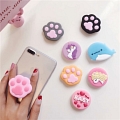 Yellow pink Black Grey Cat Paw Purple Pink Unicorn BABY Blue Dolphin Phone Holder Grip Stand (Pop Socket) for Phone Case