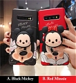 Handmade Black Mickey Red Minnie Phone Case for Samsung S89 10 Plus and Note 89 10 Plus