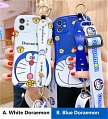 Handmade White Japanese Blue Cat Phone Case for iPhone 78 Plus se2 X XS XR XSmax 11 12 mini Pro Max