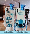 Handmade White Blue Stitch Phone Case for iPhone 78 Plus se2 X XS XR XSmax 11 12 mini Pro Max