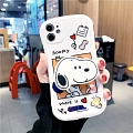 Handmade 화이트 Snoopy 3D 전화 Case for iPhone 78 Plus X XS XR XSmax 11 12 mini Pro Max 코스프레