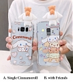 Handmade Japanese Perro Cartoon Transparent Teléfono Case for Samsung S89 10 Plus y Nota 89 10 Pro y A Cosplay