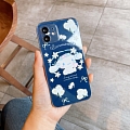 Handmade Cartoon Transparent Cute Japanese Dog 전화 Case for iPhone 678 s Plus se2 X Xs XR XsMax 11 12 mini Pro Max 코스프레