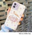 Handmade Cartoon Transparent Coffee Plane Japanese Dog Phone Case for iPhone 78 Plus X Xs XR XsMax 11 12 mini Pro Max