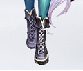 Mejiro McQueen Shoes (3rd, Black Gold) from Uma Musume
