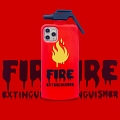 Handmade Funny Rosso Fire Extinguisher 3D Telefono Case for iPhone 78 Plus X Xs XR XsMax 11 12 mini Pro Max Cosplay