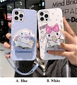 Handmade Blue White Japanese Dog Glitters 3D Phone Case for Samsung S89 10 20 21 22 23 24 Plus Ultra and Note 10 20 Plus and A Series