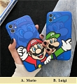 Handmade синий Mario Luigi Телефон Case for iPhone 78 Plus se2 X Xs XR XsMax 11 12 mini Pro Max Косплей