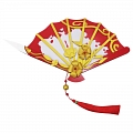 Geisha Accessory Fan (White Red Gold, Beauty) from Identity V